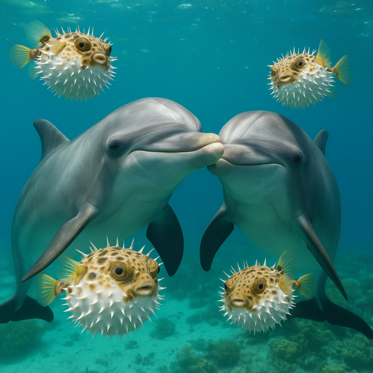 Dolphins get high on Pufferfish toxin